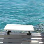 Railblaza Fillet Table II mounted on an aluminium boat