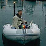Railblaza Navipack mounted on an inflatable boat
