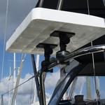 Railblaza Fillet Table II mounted on a railing