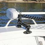 Railblaza Trolling Motor Support XL mounted on a SidePort