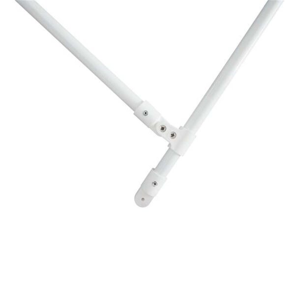 Bimini-top / zonnescherm ELEGANCE met 3 bogen / hoogte 115 cm - breedte 150 cm zwart