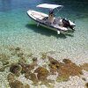 Bimini-top / zonnescherm ELEGANCE met 3 bogen / hoogte 140 cm - breedte 150 cm lagune