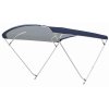 Bimini-top / zonnescherm CHIC met 4 bogen / hoogte 140 cm - breedte 260 cm  blauw