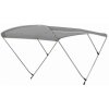 Bimini-top / zonnescherm SPORT met 3 bogen / hoogte 140 cm - breedte 185 cm zilver