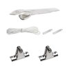 Bimini-Top JOLLY for roll bar GOMMONE / width 145 cm - silver