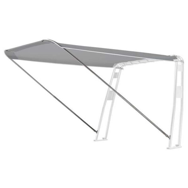 Bimini-top / zonnescherm UNIVERSAL voor apparatuurdrager / rolbeugel "BARCA" breedte 170 cm - grijs