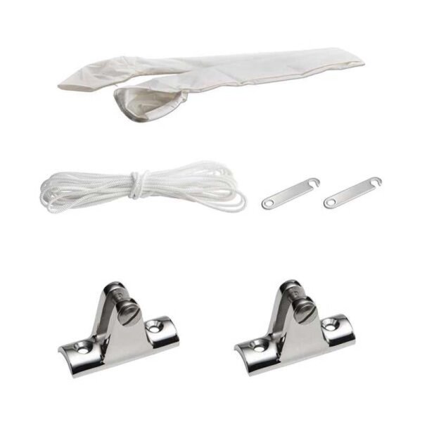 Bimini-top / zonnescherm UNIVERSAL voor apparatuurdrager / rolbeugel "BARCA" breedte 170 cm - grijs