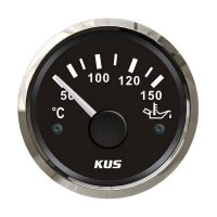 KUS oil temperatur gauge - black
