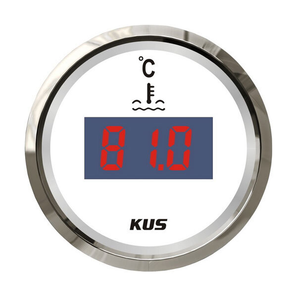 KUS temperatuurindicator voor motorkoelwater (digitaal) - wit