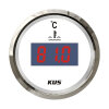KUS temperatuurindicator voor motorkoelwater (digitaal) - wit