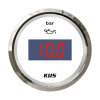 KUS digital oil pressure gauge 0-5 bar - white