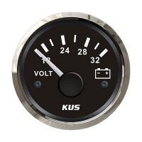 KUS Voltmeter 8-16 Volt - black