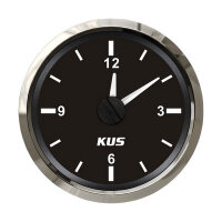 KUS Quartz horloge - zwart