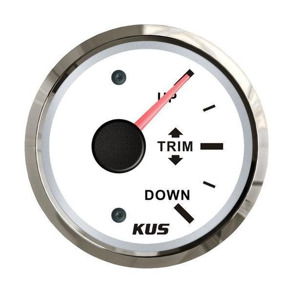 KUS Trim gauge (vertical) 0-190 Ohm - white