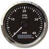 KUS Tachometer with hourmeter for inboards