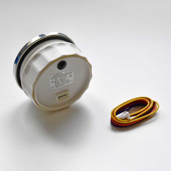 KUS Tachometer with hourmeter for inboards 0-3000 rpm - black