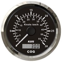 KUS GPS-snelheidsmeter met weergave van snelheid en koers...