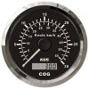 KUS GPS-snelheidsmeter met weergave van snelheid en koers van 0-30 knopen / 55 km/u - zwart