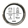 KUS 4-Channel Alarm Indicator / Engine Monitor - White