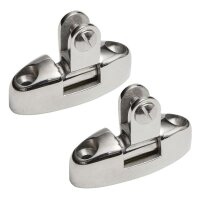 Stainless steel 180° swiveling deck hinge set for...