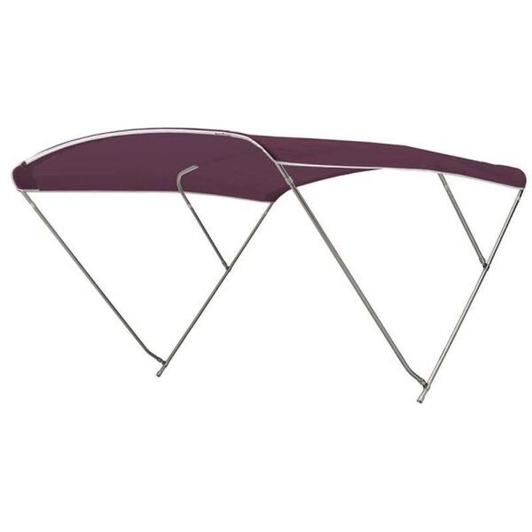 Bimini-top / zonnescherm ROYAL met 3 bogen Hoogte 140 cm - Breedte 215 cm -  Bordeauxrood (5034)