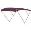Bimini-top / zonnescherm ROYAL met 3 bogen Hoogte 140 cm - Breedte 215 cm -  Bordeauxrood (5034)