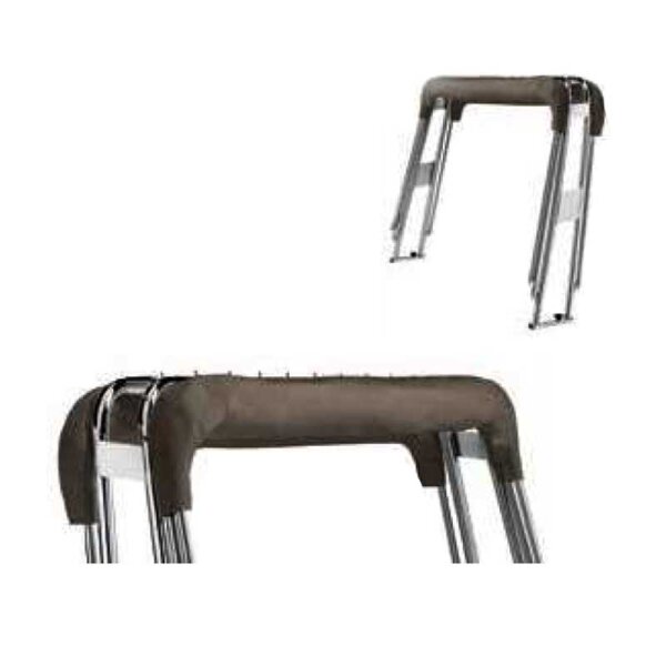 Bimini-top / zonnescherm SUPERIOR met apparatuurhouder BARCA - breedte 245 cm / hoogte 130 cm - Captain Navy (5057)