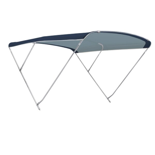 Bimini-top / zonnescherm SPORT PLUS met 3 bogen / hoogte 140 cm - breedte 170 cm blauw