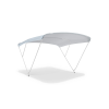 Bimini-Top ELEGANCE PLUS with 3 arches / Height 140 cm - Width 215 cm grey