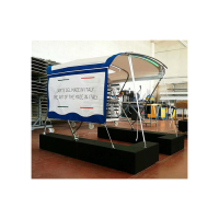 Stainless steel rod holder for T-Top