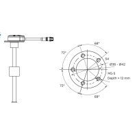 KUS NS5 fuel and water level sensor NMEA 2000