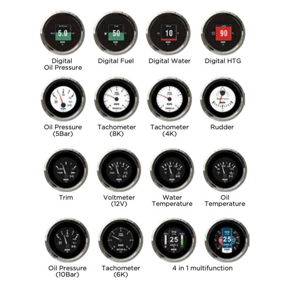 KUS Multi-Functional NMEA2000 LCD Gauge KMG-20T